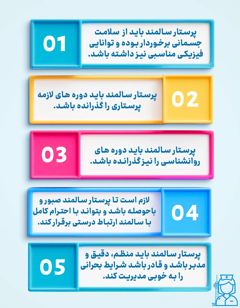 ویژگی های پرستار سالمند در شمال تهران